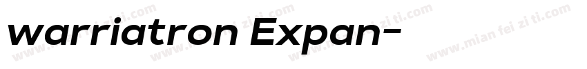 warriatron Expan字体转换